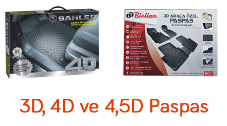 3D ve 4,5D Paspas